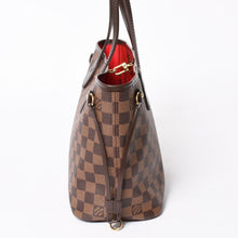 画像をギャラリービューアに読み込む, 新品同様 LOUIS VUITTON ルイヴィトン ネヴァーフルPM ハンドバッグ N41359 ダミエエベヌキャンバス ブラウン AR4162 ゴールド金具 中古 4a004231