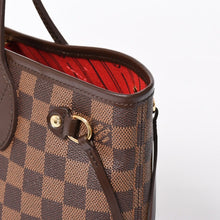 画像をギャラリービューアに読み込む, 新品同様 LOUIS VUITTON ルイヴィトン ネヴァーフルPM ハンドバッグ N41359 ダミエエベヌキャンバス ブラウン AR4162 ゴールド金具 中古 4a004231