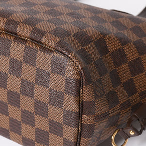 新品同様 LOUIS VUITTON ルイヴィトン ネヴァーフルPM ハンドバッグ N41359 ダミエエベヌキャンバス ブラウン AR4162 ゴールド金具 中古 4a004231