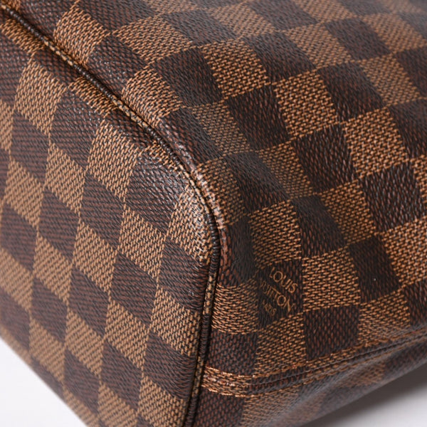 新品同様 LOUIS VUITTON ルイヴィトン ネヴァーフルPM ハンドバッグ N41359 ダミエエベヌキャンバス ブラウン AR4162 ゴールド金具 中古 4a004231