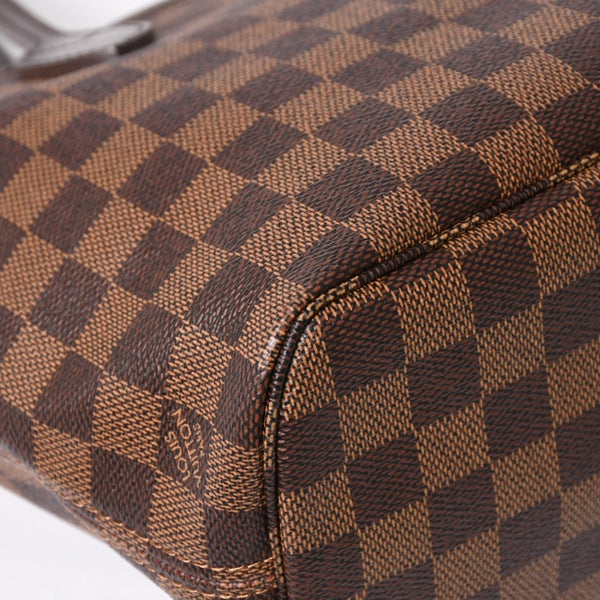新品同様 LOUIS VUITTON ルイヴィトン ネヴァーフルPM ハンドバッグ N41359 ダミエエベヌキャンバス ブラウン AR4162 ゴールド金具 中古 4a004231