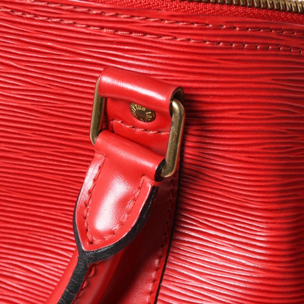 LOUIS VUITTON ルイヴィトン キーポル50 ボストンバッグ M42967 カスティリアンレッド エピレザー VI1915 ゴールド金具 美品 中古 4a004236