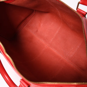 LOUIS VUITTON ルイヴィトン キーポル50 ボストンバッグ M42967 カスティリアンレッド エピレザー VI1915 ゴールド金具 美品 中古 4a004236