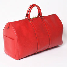 画像をギャラリービューアに読み込む, LOUIS VUITTON ルイヴィトン キーポル50 ボストンバッグ M42967 カスティリアンレッド エピレザー VI1904 ゴールド金具 美品 中古 4a004237