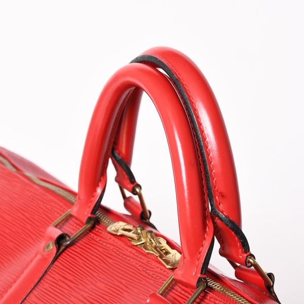LOUIS VUITTON ルイヴィトン キーポル50 ボストンバッグ M42967 カスティリアンレッド エピレザー VI1904 ゴールド金具 美品 中古 4a004237