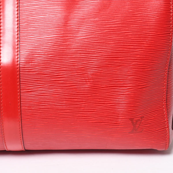 LOUIS VUITTON ルイヴィトン キーポル50 ボストンバッグ M42967 カスティリアンレッド エピレザー VI1904 ゴールド金具 美品 中古 4a004237