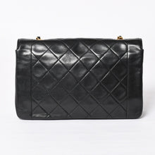 画像をギャラリービューアに読み込む, 極美品 CHANEL シャネル ダイアナ25 Sフラップ Sチェーンショルダーバッグ 2番台 ココマーク ラムスキン ブラック ゴールド金具 中古 4a003914
