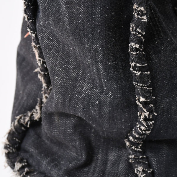 CHANEL シャネル チェーントートバッグ A31932 10番台 夜間飛行 刺繍 ココマーク デニム エンブロイダリー 美品 中古 4a004240