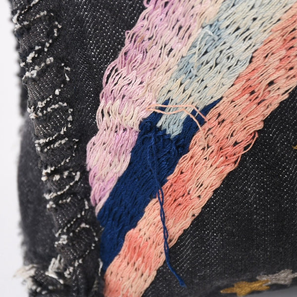 CHANEL シャネル チェーントートバッグ A31932 10番台 夜間飛行 刺繍 ココマーク デニム エンブロイダリー 美品 中古 4a004240