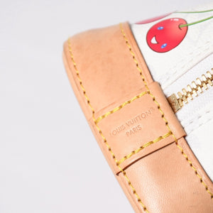 LOUIS VUITTON ルイヴィトン アルマBB ハンドバッグ M14234 モノグラム チェリー ホワイト レッド ベージュ 村上隆 美品 中古 4a004245