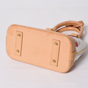 LOUIS VUITTON ルイヴィトン アルマBB ハンドバッグ M14234 モノグラム チェリー ホワイト レッド ベージュ 村上隆 美品 中古 4a004245