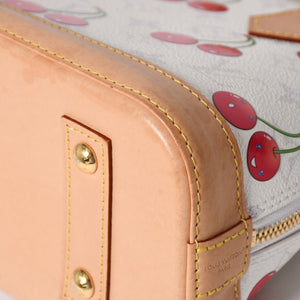LOUIS VUITTON ルイヴィトン アルマBB ハンドバッグ M14234 モノグラム チェリー ホワイト レッド ベージュ 村上隆 美品 中古 4a004245