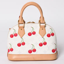 画像をギャラリービューアに読み込む, LOUIS VUITTON ルイヴィトン アルマBB ハンドバッグ M14234 モノグラム チェリー ホワイト レッド ベージュ 村上隆 美品 中古 4a004245