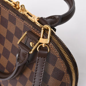 Very good condition LOUIS VUITTON Alma BB 2WAY handbag N41221 Damier Ebene Brown Shoulder PVC Leather Used 4a004171
