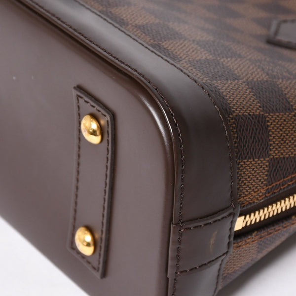 Very good condition LOUIS VUITTON Alma BB 2WAY handbag N41221 Damier Ebene Brown Shoulder PVC Leather Used 4a004171