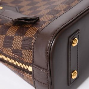 Very good condition LOUIS VUITTON Alma BB 2WAY handbag N41221 Damier Ebene Brown Shoulder PVC Leather Used 4a004171
