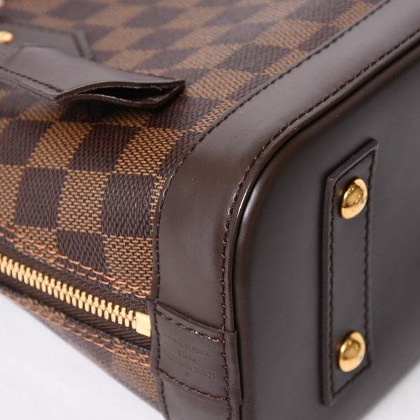Very good condition LOUIS VUITTON Alma BB 2WAY handbag N41221 Damier Ebene Brown Shoulder PVC Leather Used 4a004171