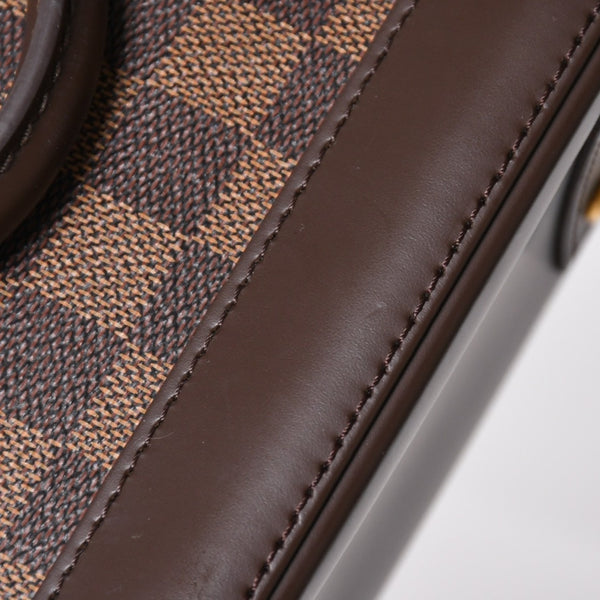 Very good condition LOUIS VUITTON Alma BB 2WAY handbag N41221 Damier Ebene Brown Shoulder PVC Leather Used 4a004171