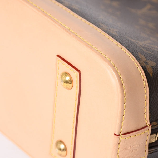 新品同様 LOUIS VUITTON ルイヴィトン アルマBB 2WAYバッグ M53152 モノグラム ブラウン PVC レザー 新型 中古 4a004186