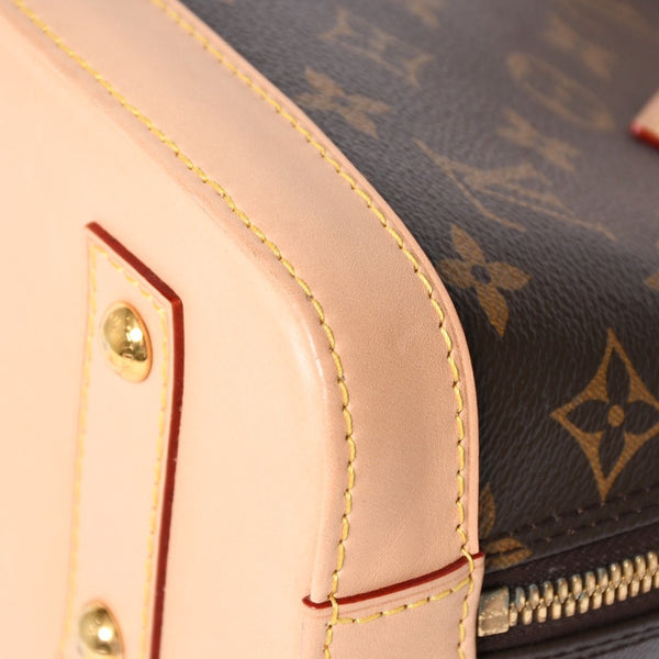新品同様 LOUIS VUITTON ルイヴィトン アルマBB 2WAYバッグ M53152 モノグラム ブラウン PVC レザー 新型 中古 4a004186
