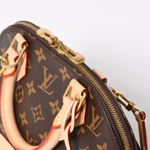 新品同様 LOUIS VUITTON ルイヴィトン アルマBB 2WAYバッグ M53152 モノグラム ブラウン PVC レザー 新型 中古 4a004186