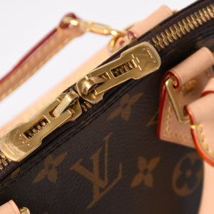 新品同様 LOUIS VUITTON ルイヴィトン アルマBB 2WAYバッグ M53152 モノグラム ブラウン PVC レザー 新型 中古 4a004186