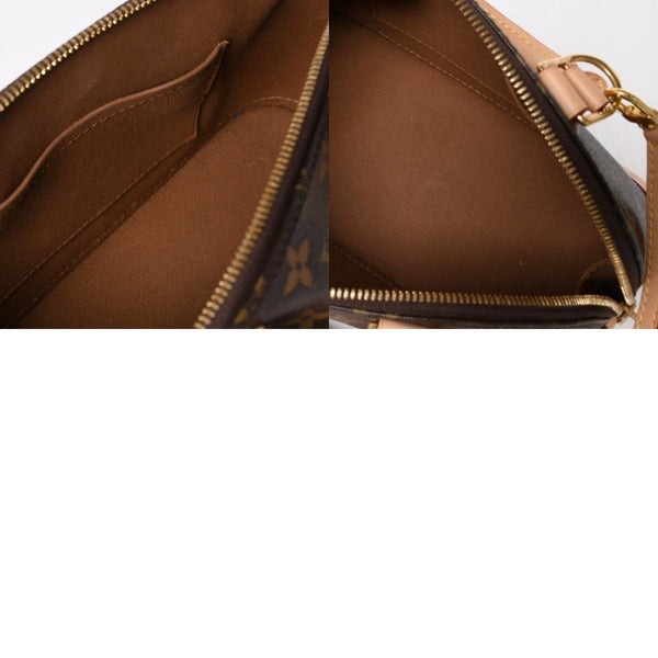 新品同様 LOUIS VUITTON ルイヴィトン アルマBB 2WAYバッグ M53152 モノグラム ブラウン PVC レザー 新型 中古 4a004186