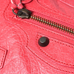 BALENCIAGA Classic Mini City 30029 2WAY Handbag Shoulder Bag Pink Leather Good Condition Used 4a004248