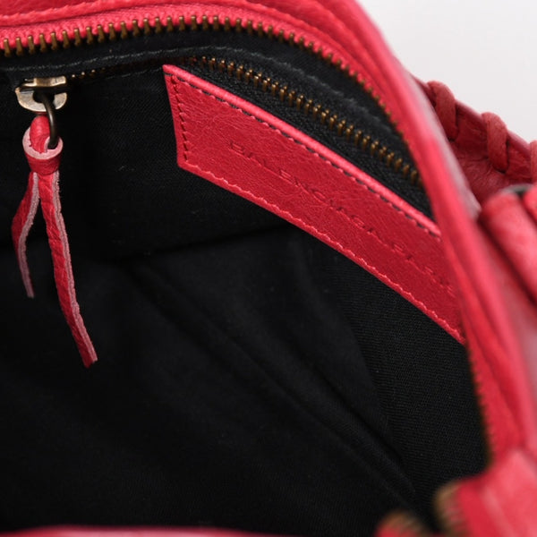 BALENCIAGA Classic Mini City 30029 2WAY Handbag Shoulder Bag Pink Leather Good Condition Used 4a004248