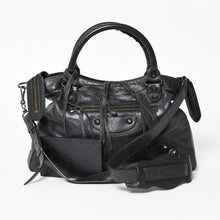 画像をギャラリービューアに読み込む, 極美品 BALENCIAGA バレンシアガ The Town ザ・タウン 2WAY ショルダーバッグ ハンドバッグ 240579 ブラック 中古 4a003959