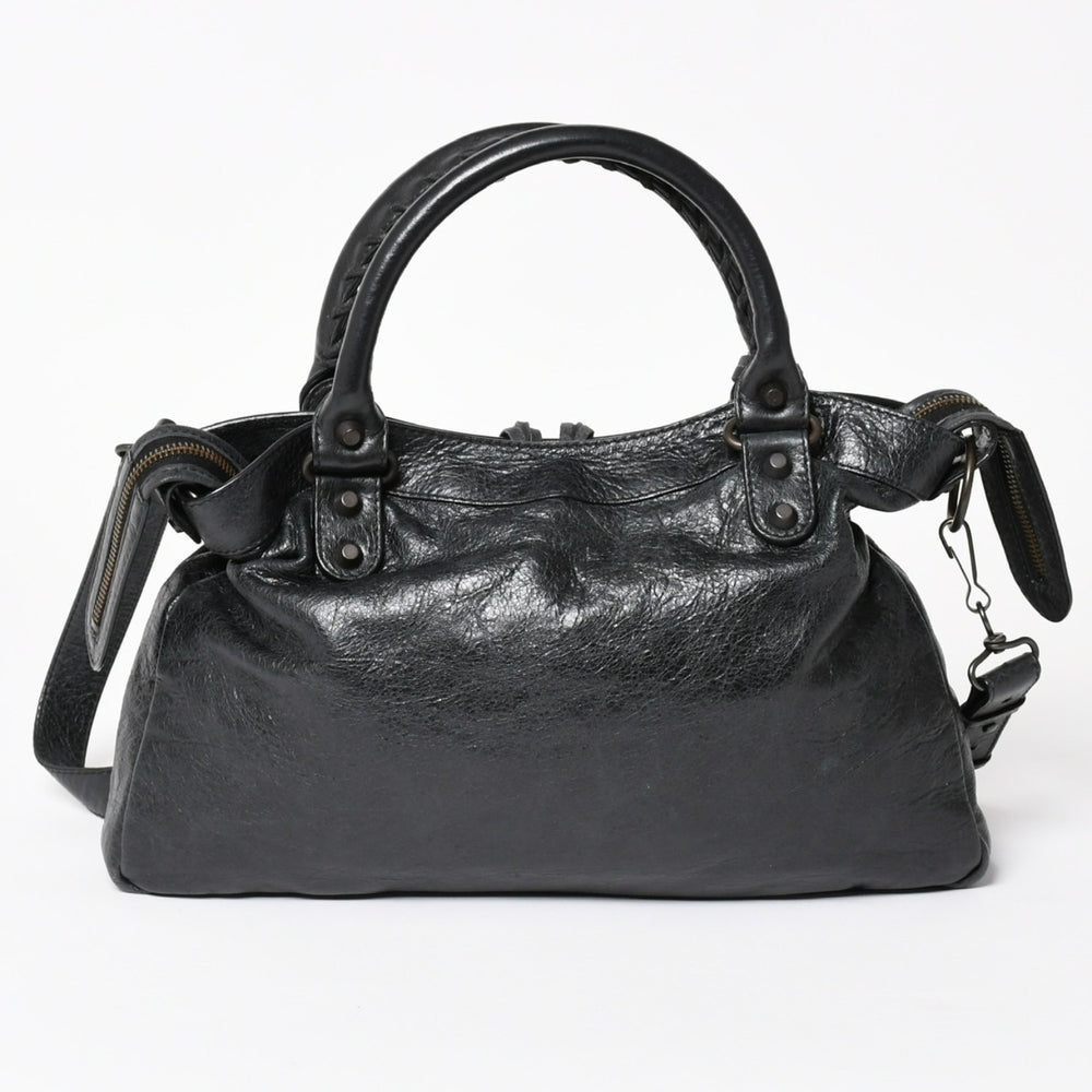極美品 BALENCIAGA バレンシアガ The Town ザ・タウン 2WAY ショルダーバッグ ハンドバッグ 240579 ブラック 中古 4a003959