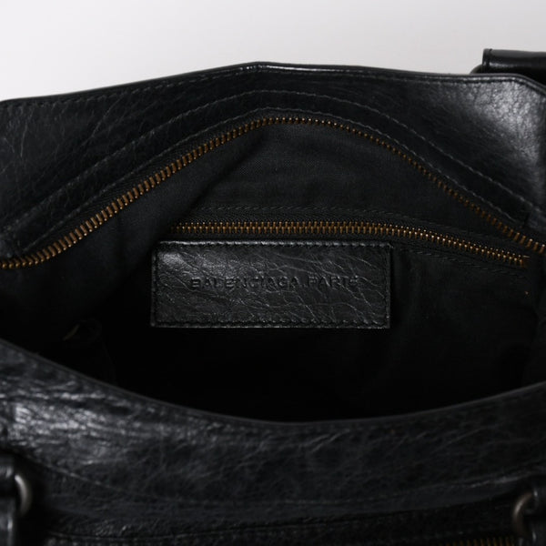 極美品 BALENCIAGA バレンシアガ The Town ザ・タウン 2WAY ショルダーバッグ ハンドバッグ 240579 ブラック 中古 4a003959