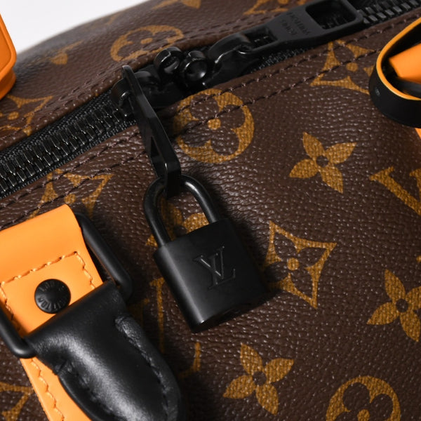 新品同様 LOUIS VUITTON ルイヴィトン キーポルバンドリエール 45 ボストンバッグ M46703 モノグラムマカサー イエロー 中古 4a004250