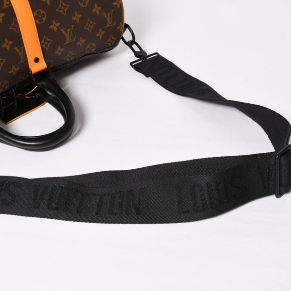 新品同様 LOUIS VUITTON ルイヴィトン キーポルバンドリエール 45 ボストンバッグ M46703 モノグラムマカサー イエロー 中古 4a004250