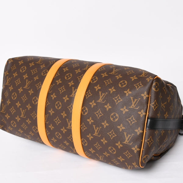 新品同様 LOUIS VUITTON ルイヴィトン キーポルバンドリエール 45 ボストンバッグ M46703 モノグラムマカサー イエロー 中古 4a004250