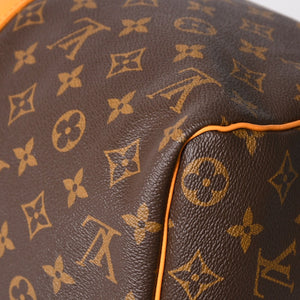 新品同様 LOUIS VUITTON ルイヴィトン キーポルバンドリエール 45 ボストンバッグ M46703 モノグラムマカサー イエロー 中古 4a004250