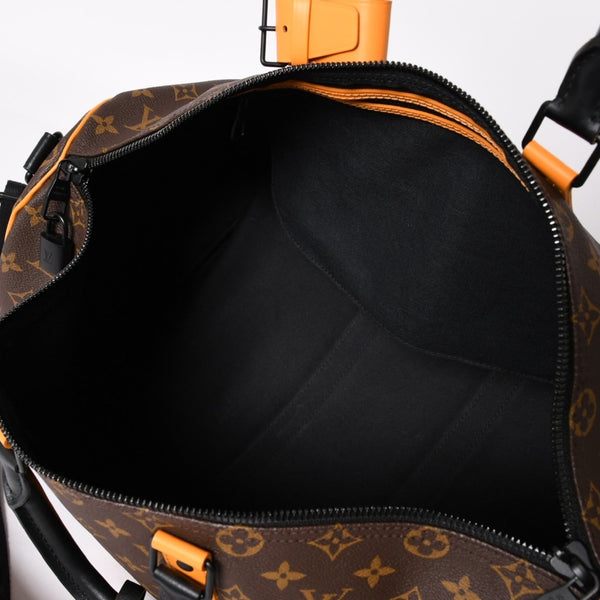 新品同様 LOUIS VUITTON ルイヴィトン キーポルバンドリエール 45 ボストンバッグ M46703 モノグラムマカサー イエロー 中古 4a004250