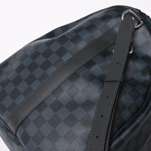 Very good condition LOUIS VUITTON Keepall Bandouliere 55 Boston bag N41356 Damier Graphite Cobalt Black Used 4a004251