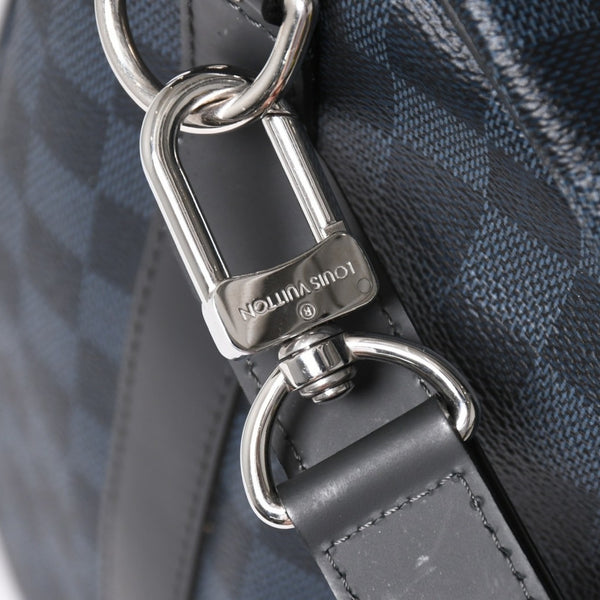 Very good condition LOUIS VUITTON Keepall Bandouliere 55 Boston bag N41356 Damier Graphite Cobalt Black Used 4a004251