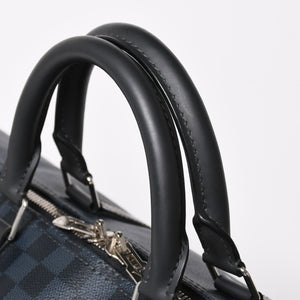 Very good condition LOUIS VUITTON Keepall Bandouliere 55 Boston bag N41356 Damier Graphite Cobalt Black Used 4a004251