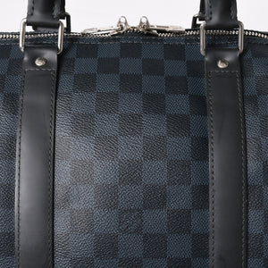 Very good condition LOUIS VUITTON Keepall Bandouliere 55 Boston bag N41356 Damier Graphite Cobalt Black Used 4a004251