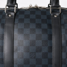 画像をギャラリービューアに読み込む, 極美品 LOUIS VUITTON ルイヴィトン キーポル バンドリエール55 ボストンバッグ N41356 ダミエグラフィット コバルト ブラック 中古 4a004251