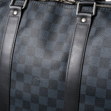 画像をギャラリービューアに読み込む, 極美品 LOUIS VUITTON ルイヴィトン キーポル バンドリエール55 ボストンバッグ N41356 ダミエグラフィット コバルト ブラック 中古 4a004251