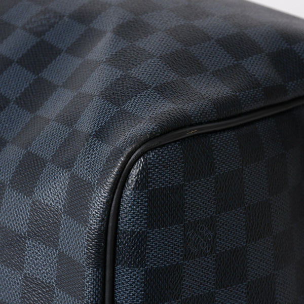 Very good condition LOUIS VUITTON Keepall Bandouliere 55 Boston bag N41356 Damier Graphite Cobalt Black Used 4a004251