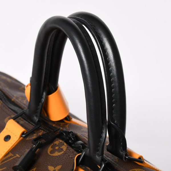 新品同様 LOUIS VUITTON ルイヴィトン キーポルバンドリエール 45 ボストンバッグ M46703 モノグラムマカサー イエロー 中古 4a004250