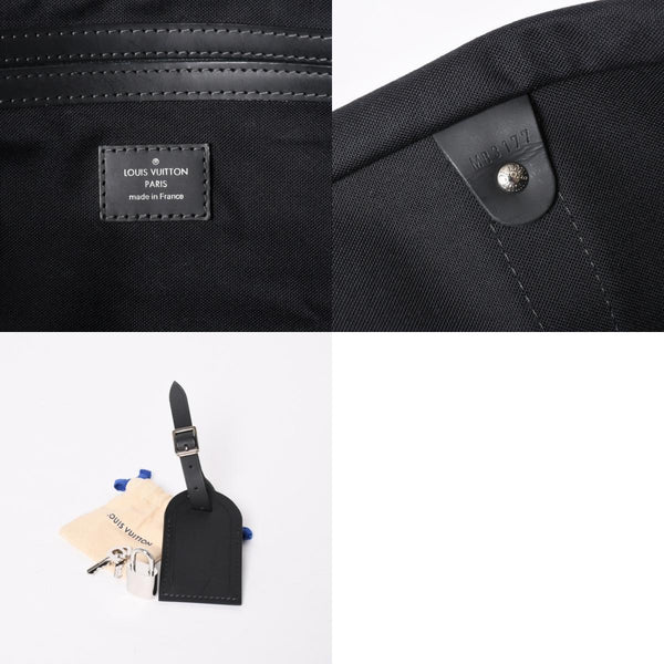 Very good condition LOUIS VUITTON Keepall Bandouliere 55 Boston bag N41356 Damier Graphite Cobalt Black Used 4a004251