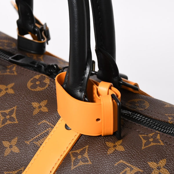 新品同様 LOUIS VUITTON ルイヴィトン キーポルバンドリエール 45 ボストンバッグ M46703 モノグラムマカサー イエロー 中古 4a004250