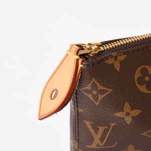 極美品 LOUIS VUITTON ルイヴィトン Iena MM イエナMM トートバッグ M42267 モノグラム ブラウン ゴールド金具 中古 4a004201