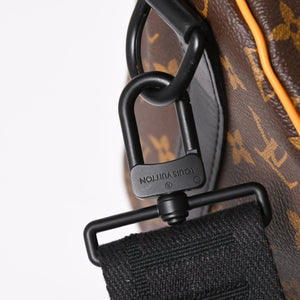 新品同様 LOUIS VUITTON ルイヴィトン キーポルバンドリエール 45 ボストンバッグ M46703 モノグラムマカサー イエロー 中古 4a004250