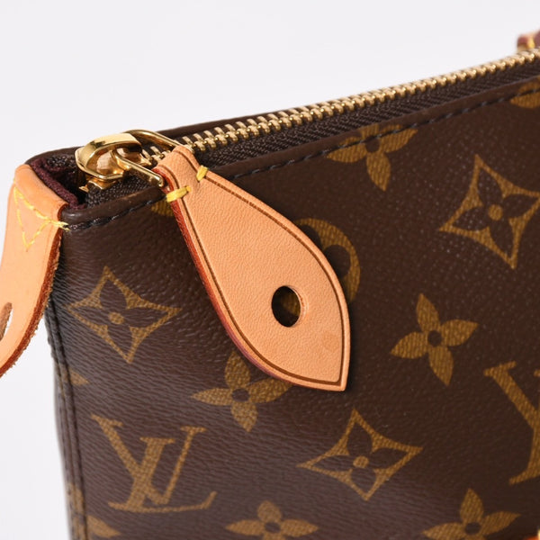 極美品 LOUIS VUITTON ルイヴィトン Iena MM イエナMM トートバッグ M42267 モノグラム ブラウン ゴールド金具 中古 4a004201